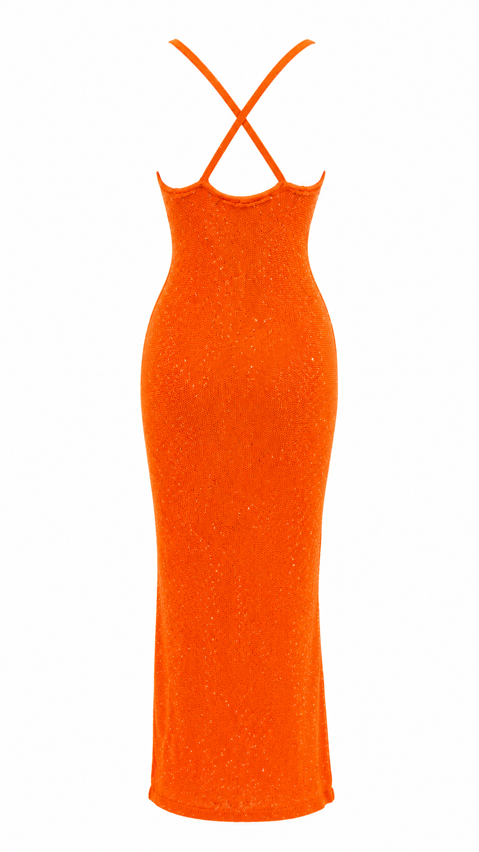 Orange Knit Dress