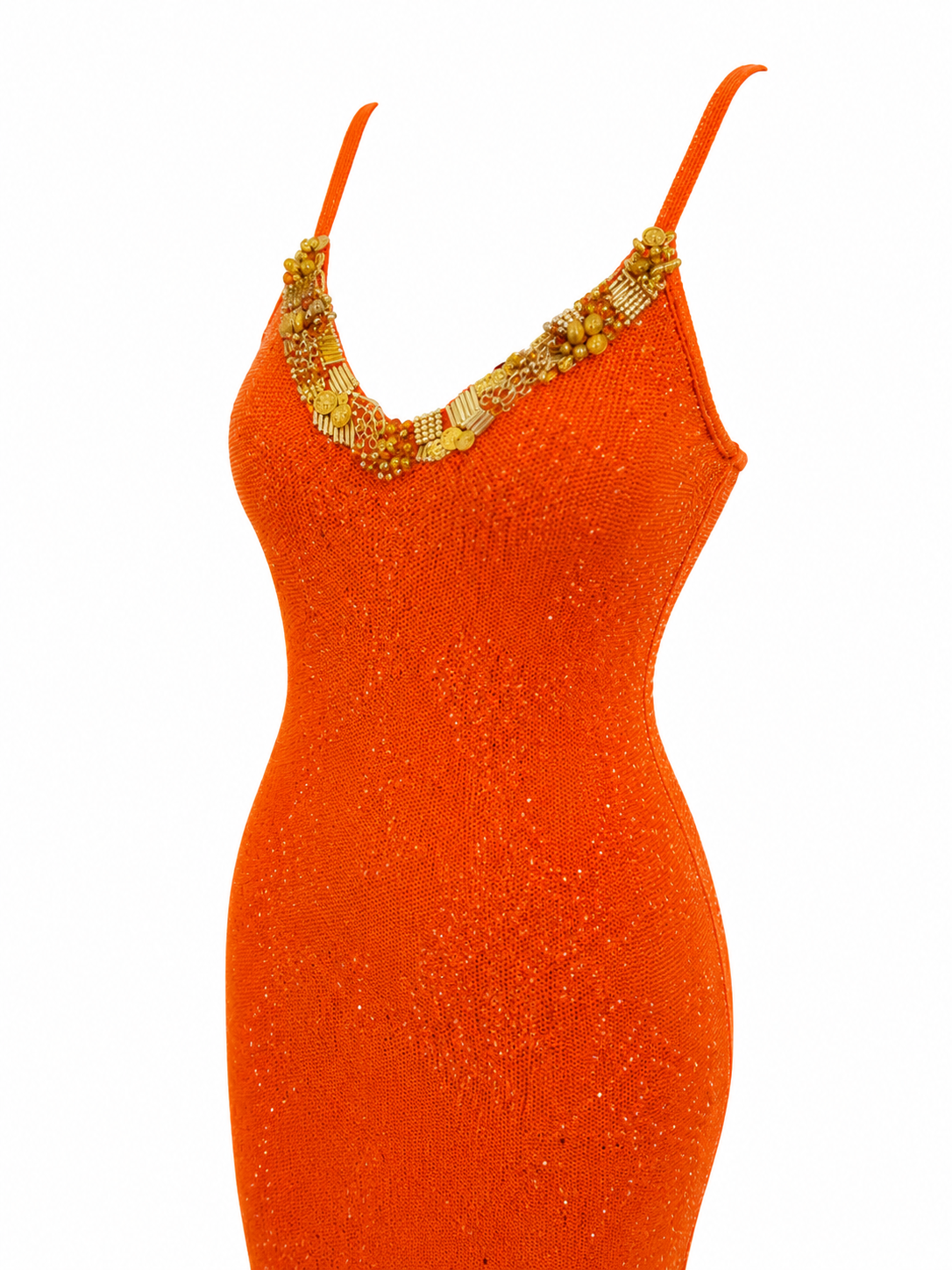 Orange Knit Dress